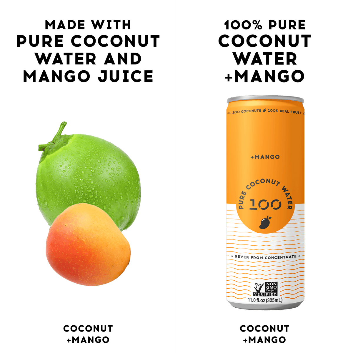 PURE COCONUT WATER + MANGO