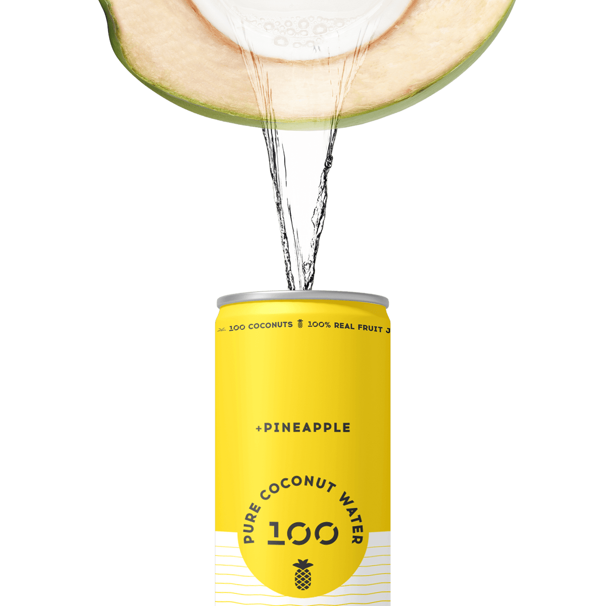 PURE COCONUT WATER + PINEAPPLE