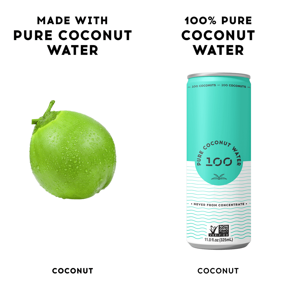 PURE COCONUT WATER 11oz