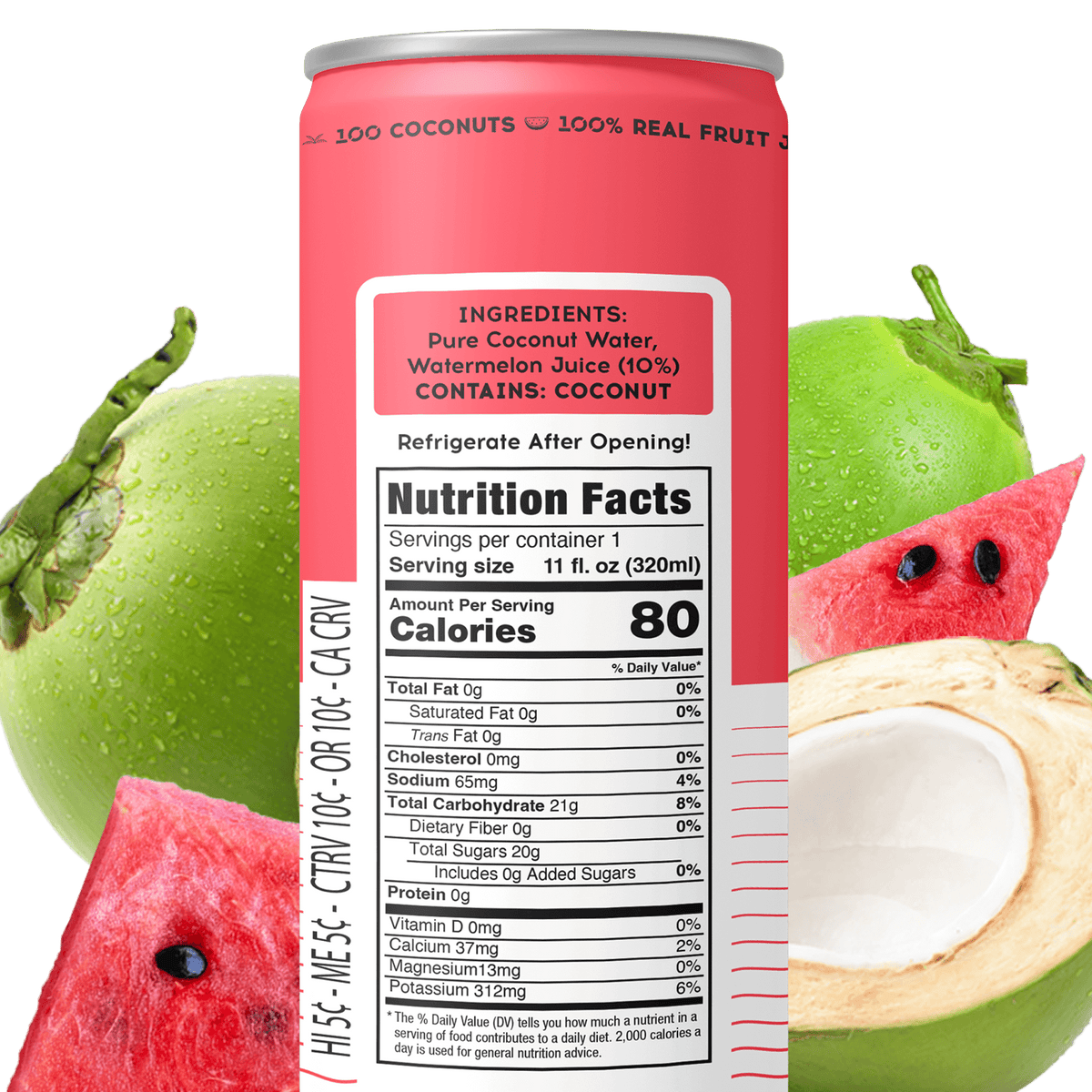 PURE COCONUT WATER + WATERMELON
