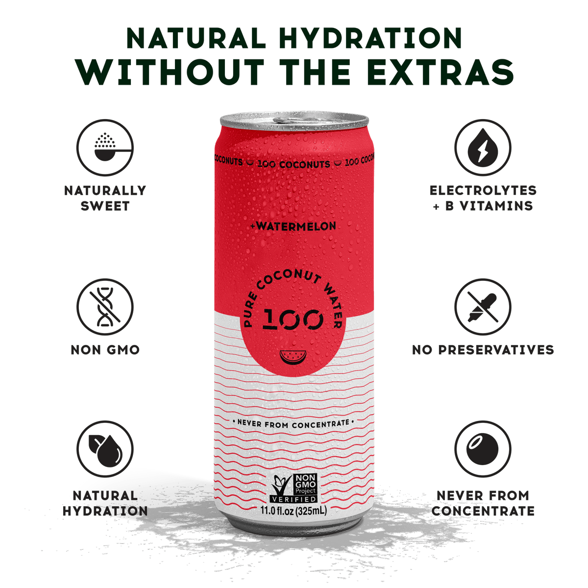 PURE COCONUT WATER + WATERMELON