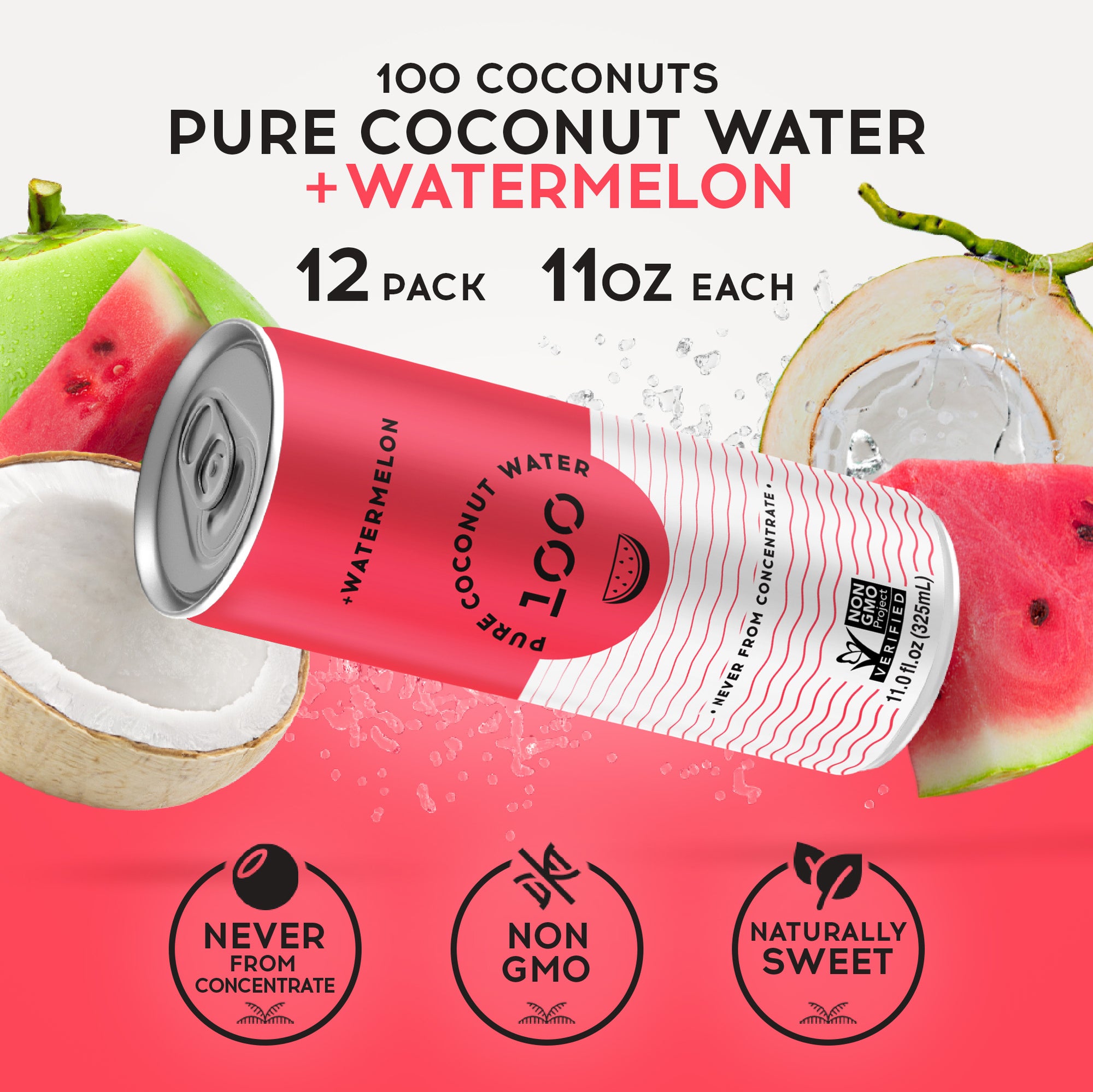 PURE COCONUT WATER + WATERMELON